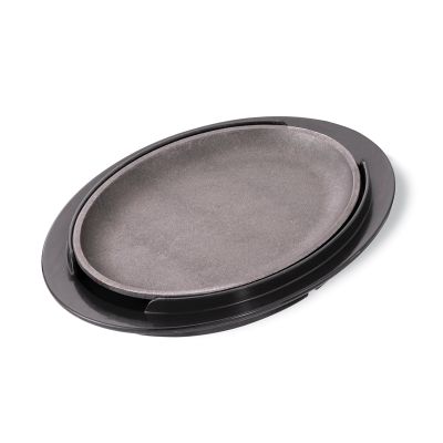 Fajita Sizzle Platter Underliner 9'' x 12'' Black Insulated Ea