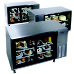 Refrigerated Display Case Self-Service With Mirror
