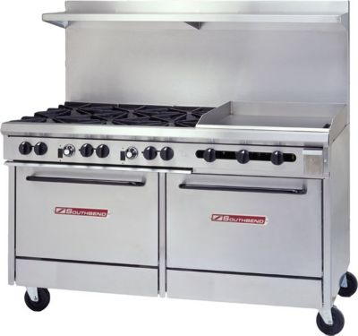 Southbend 300 Series Gas Range 2 Ovens 24'' Griddle