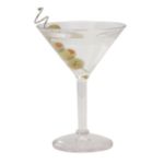 SAN Stemware, Martini 6 oz. 5-3/4H 24 per case- <B>SHIPPING & HANDLING PREPAID</B>