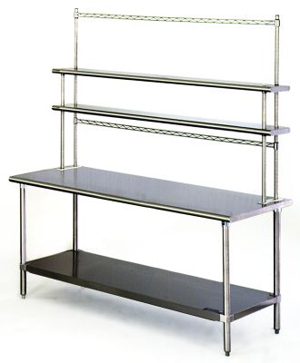 Worktable with Flexmaster Overshelf 30'' x 48''