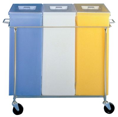 Triple Bin Assembly With 12 Gallon Bins