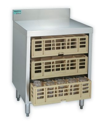 Supreme Service Unit, Glass Storage Rack With Flat Top