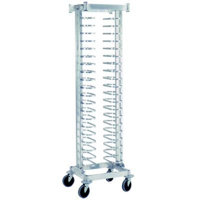 Mobile Pizza Rack Single - Holds 20 Pans 12'' -16''