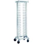 Mobile Pizza Rack Single - Holds 20 Pans 12 -16