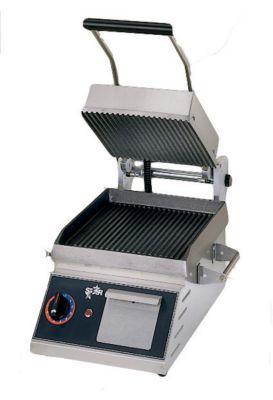 Star Panini Grill 10 x 10 Cooking Surface, Grooved Platen