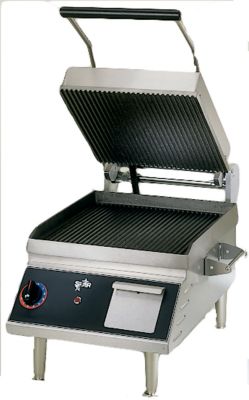 Star Panini Grill 14'' x 14'' Cooking Surface, Grooved Iron Platen
