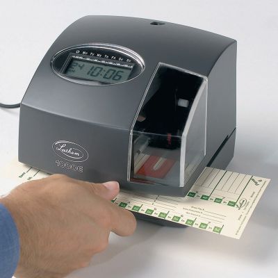 Lathem Electronic Time Recorder Medium-Duty, 6-1/4''W x 6-3/4''D x 5-1/2''H