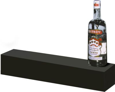 Liquor Display Steps Black 24'' , 4'' H