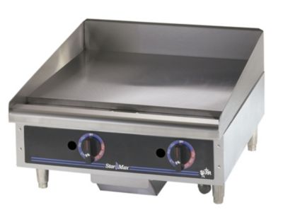 Star Max Heavy Duty Gas Griddle - Thermostat Controls 24''W