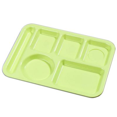 6 Compartment Tray Polypropylene Right Hand 13-3/8'' x 9-7/8''