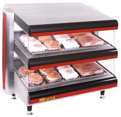 Racer Countertop Display Merchandiser Double Shelf - 42'' W
