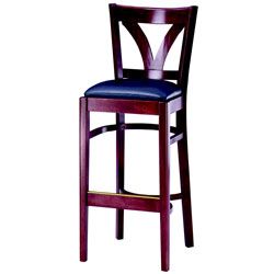 Barstool V-Back With Upholstered Seat Grade A, B or D, Waymar