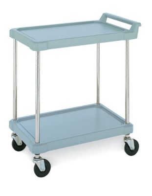 Utility Cart Standard Ledge Two-Shelf, 16'' x 27''