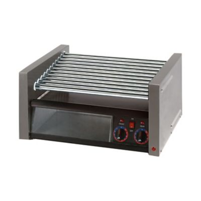 Star Grill-Max roller Grill & Bun Box 30 Hot Dog/ 32 Bun Capacity - Chrome