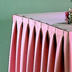 TruFinish Classic Twill Table Skirting Box Pleat- SOLD PER FOOT