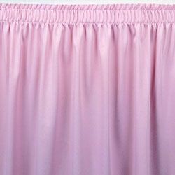 Table Skirt Shirred Snug-Tight Clip, SOLD PER FOOT