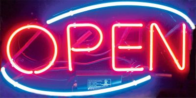 Neon Sign Open 24''W x 13''H x 4''D