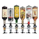 Liquor Control System Wall Mount No Meters (6) Quart/Liter