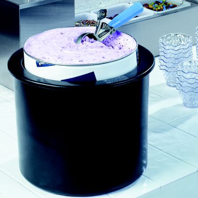 Coldmaster Ice Cream Server Crock, 3 Gallon Black