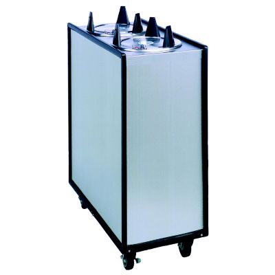 Two Stack Heated Dish Dispenser 8-1/4'' to 9-1/8'' Plates