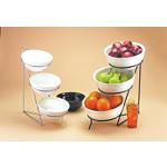 Tiered Bowl Display, Chrome, 10''
