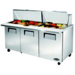 Superior Mega Top Sandwich Prep Table, 72 - 30 Pan Capacity - STOCKED ITEM