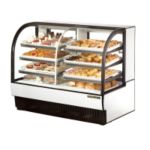 True Curved Glass Refrigerated & Dry Bakery Display Case 14.1 cu.ft. (Dry) 16.25 cu.ft. (Ref.),