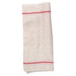 Next Day Gourmet Herringbone Towel Red Stripe - STOCKED ITEM