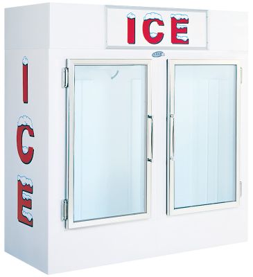 Leer Indoor Ice Merchandiser 60 cu.ft. - 2 Door Model