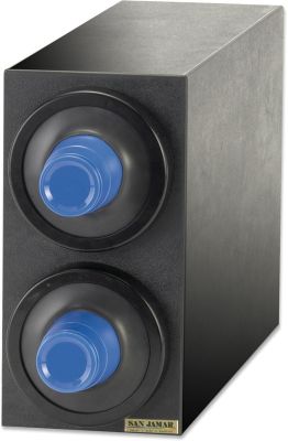 San Jamar EZ-Fit Cup Dispenser 2 Cup Black