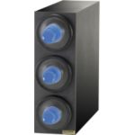 San Jamar EZ-Fit Cup Dispenser 3 Cup Black - STOCKED ITEM