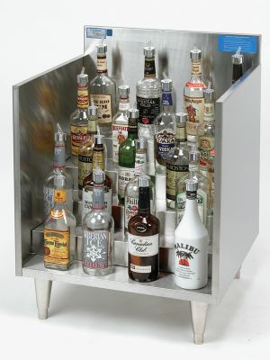 Liquor Storage Display 30 one-liter bottles 21''D x 2'L