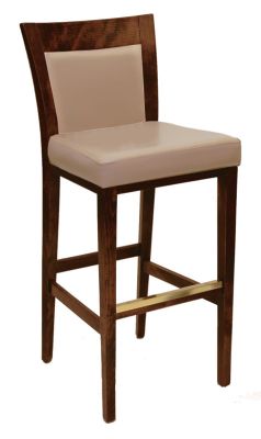 Barstool With Upholstered Seat and Back, Grade A, B or D, Waymar