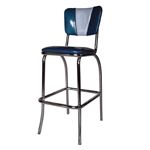 Barstool V-Back With Upholstered Seat and Back, Grade E Uph, Vitro