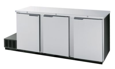Superior Back Bar Cooler, 92-1/2'' W Stainless Steel