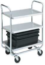 Heavy Duty Utility Cart 16'' x 24'' Shelves, Capacity 400 lb.