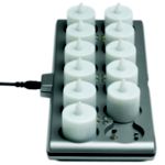 Smart Candles with Charging Base and Adapter, 12 per pack