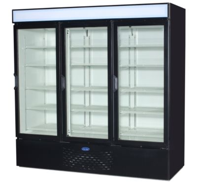 Merchandiser 3 Swing Door 70.6 cu ft Black
