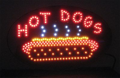 LED Sign Hot Dogs