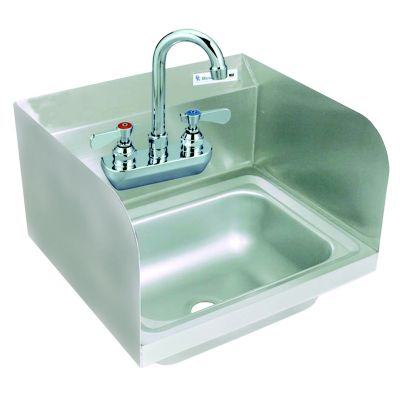 Hand Sink With Standard Gooseneck Faucet, Manual Hot and Cold Controls