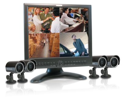 17'' LCD Dual Quad Surveillance System