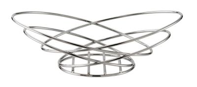 Wide Bread Basket Chrome Wire