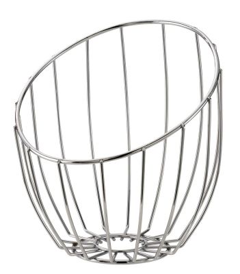 Tall Bread Basket Chrome Wire