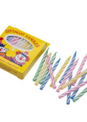 Birthday Candles, Single Case, 12 Boxes of 36