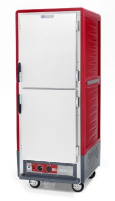 Metro C5&trade; Series Holding Cabinet, Dutch Insulated Solid Doors, 17 pan capacity