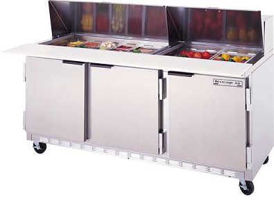 Superior Elite Series, Mega Top, Sandwich Prep Tables, 18 pans, 72'' W