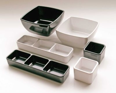 Square Melamine Bowl, 13 oz., 24 per case