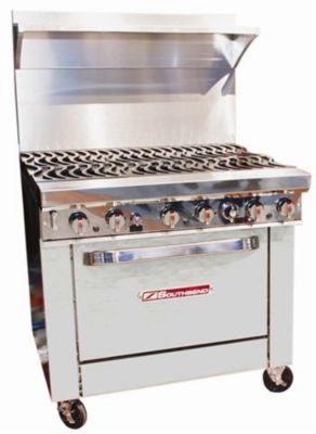 Southbend 500 Series Range, 36''W, 6 burners, Standard Oven