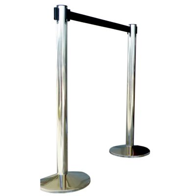 Stainless Steel Econo Post with Black Belt 2 per case